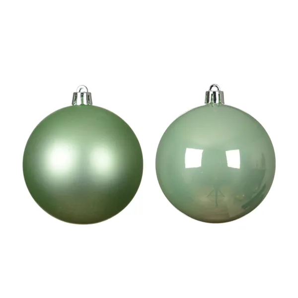Lote de 6 bolas de vidrio (D80 mm) Boreal Verde menta