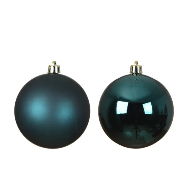 Lot de 6 boules en verre (D80 mm) Bor�al Emeraude