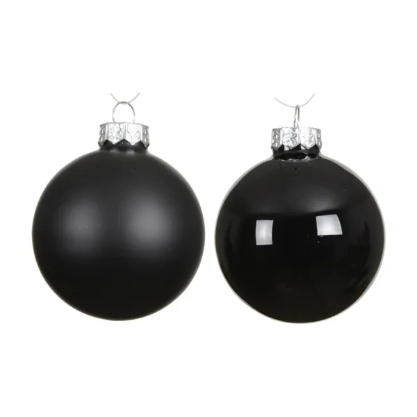 Set mit 4 Weihnachtskugeln aus Glas (D100 mm) Bor�al Schwarz
