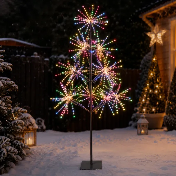 Lysende træ 1400 LED (H180 cm) Galakse Multifarvet