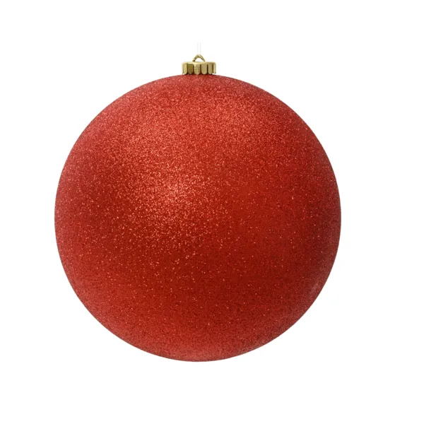 Pallina di natale (D200 mm) Aravis Rosso glitterato