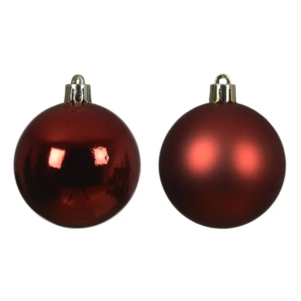Set di 30 palline di natale assortite Aravis Rosso