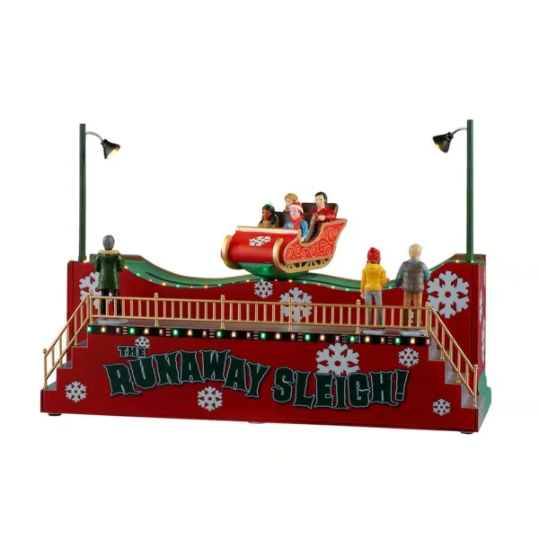 Lemax verlicht en bewegend kersthuisje De kerstcarrousel