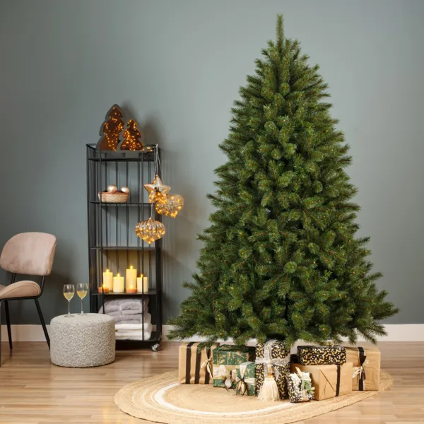 Kunstkerstboom (H120 cm) Stockholm Groen met parelmoerglans