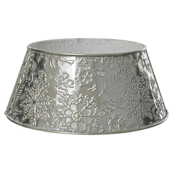 Metall-Weihnachtsbaumständer-Abdeckung (D70 cm) Margériaz Silber