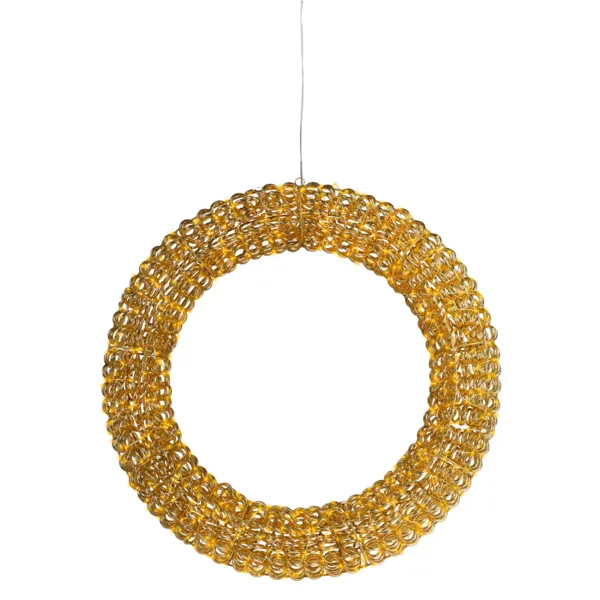 Leuchtender Weihnachtskranz 800 LED (D88 cm) Silvester Flash Intensivgold und warmwei�