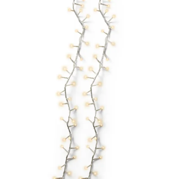 Guirnalda luminosa 34 m 1500 LED cable transparente Luxe Blanco c�lido champ�n