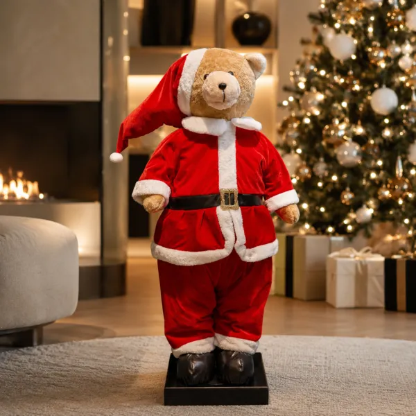 Musikalische und beleuchtete Figur (H110 cm) Weihnachtsb�r