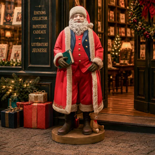 Babbo Natale Tradizionale Gigante (H163 cm) Augustin Rosso