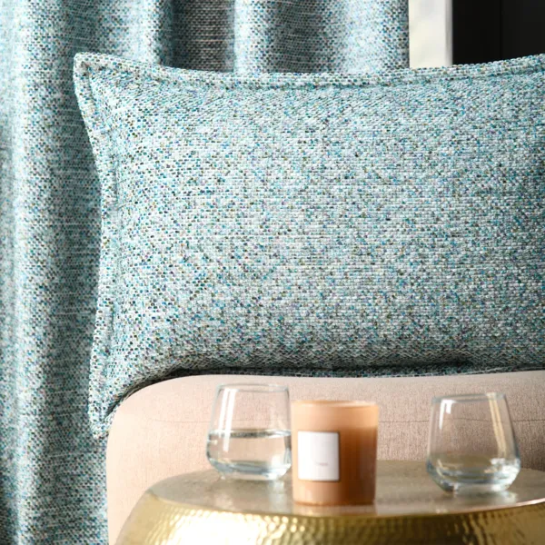 Coussin rectangulaire tiss� (45 x 70 cm) Dublin Bleu
