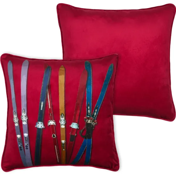 Cuscino quadrato in velluto (45 x 45 cm) Montalbert Rosso