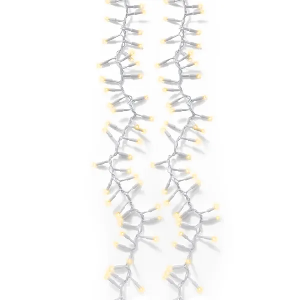 Koppelbare lichtslinger 5 m 200 LED witte kabel Pro-lights Warm wit