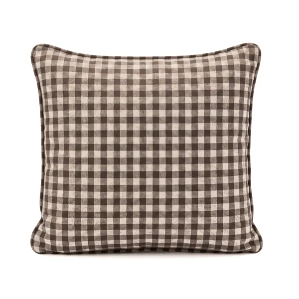 Federa quadrata garza di cotone (80 x 80 cm) Ga�a vichy Marrone
