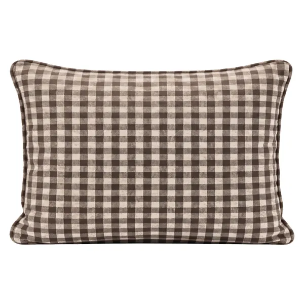 Federa rettangolare garza di cotone (50 x 80 cm) Ga�a vichy Marrone