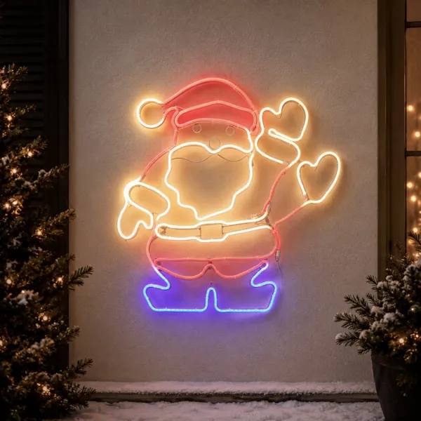 Verlichte Kerstman 627 LED (H65 cm) Neon Moov light Multicolor