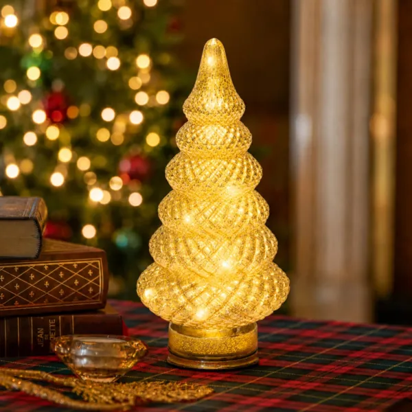 Albero luminoso in vetro (D25,5 cm) Eternel Oro