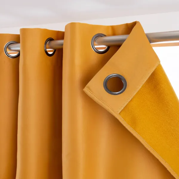Tenda semi-oscurante termica (140 x 240 cm) Nocta Giallo senape
