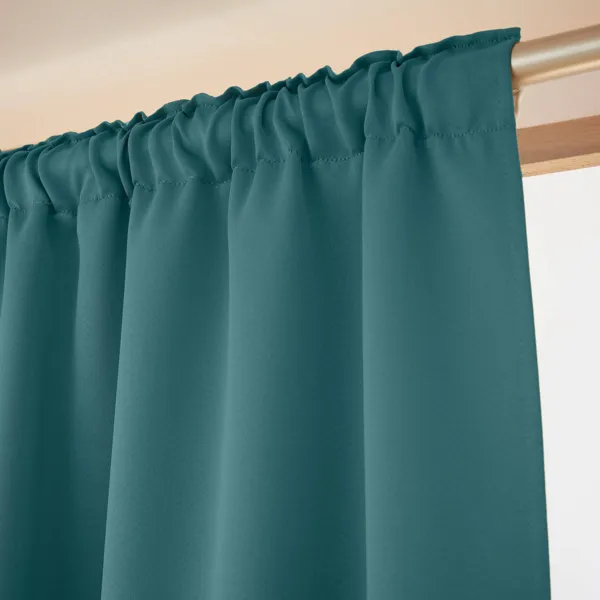 Tenda semi-oscurante termica passanti nascosti (180 x 260 cm) Nocta Blu ottanio