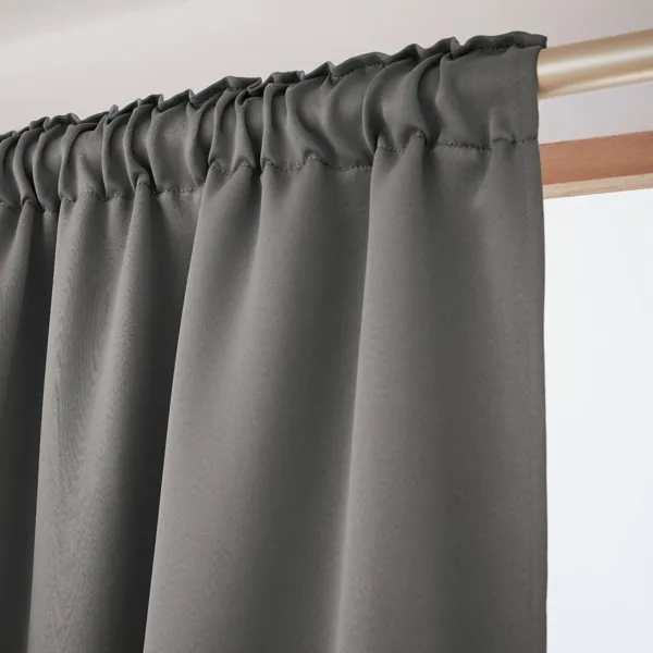 Tenda semi-oscurante termica passanti nascosti (180 x 260 cm) Nocta Grigio antracite