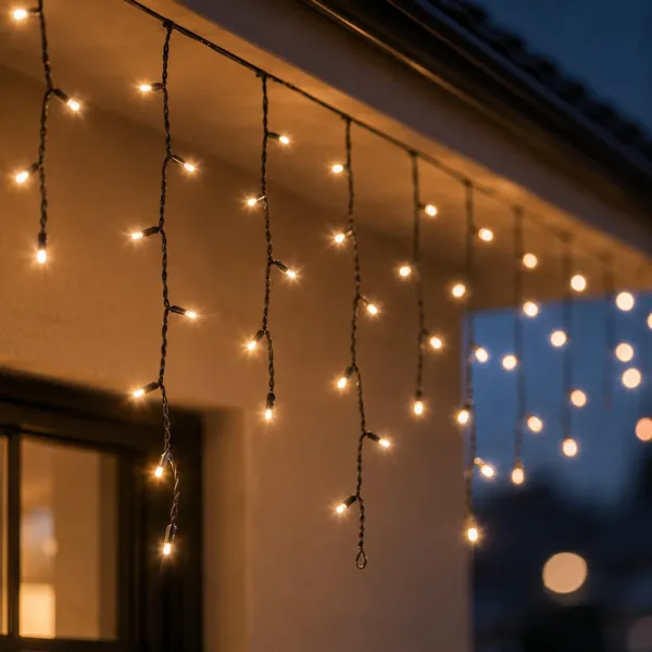 Eisregen-Lichterkette  L7,50 m Warmwei� 175 LEDs CN