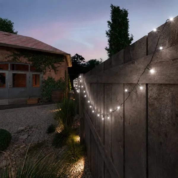 Ghirlanda di luci Solare ricaricabile 18 m Bianco freddo 240 LED
