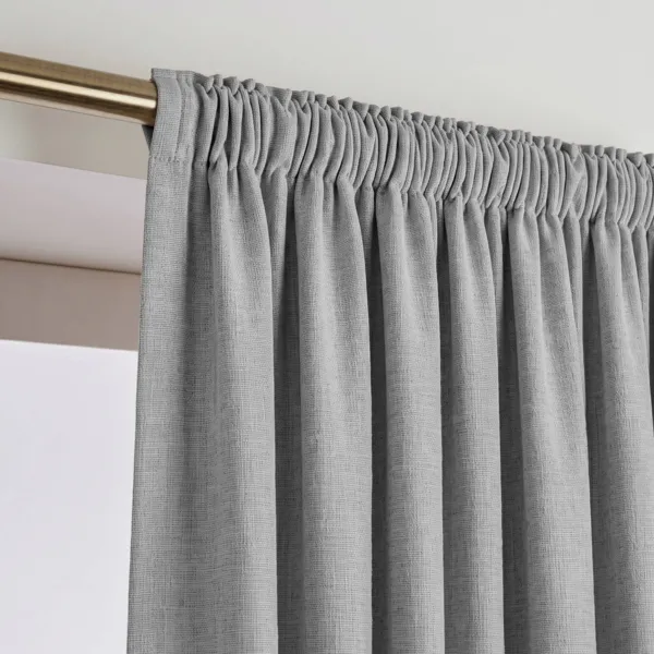 Cortina opaca Total Blackout gal�n fruncidor (140 x 240 cm) Ombra Gris granito