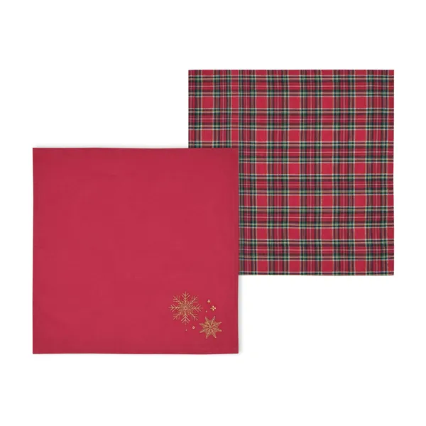 Set di 2 tovaglioli natalizi in cotone (40 x 40 cm) Clark Multicolore
