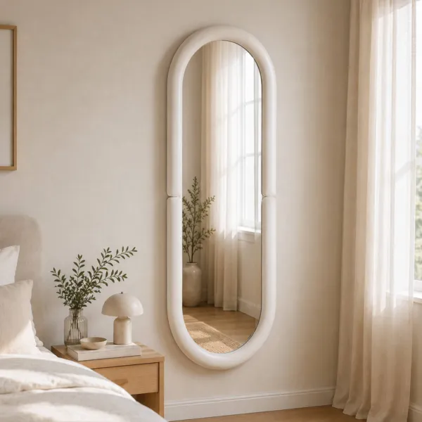Specchio da parete rettangolare (60 x 160 cm) Ys� Bianco