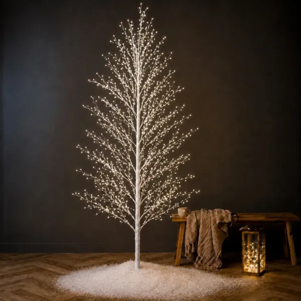 Albero luminoso 1350 LED (H150 cm) S�l�nis Bianco e bianco caldo