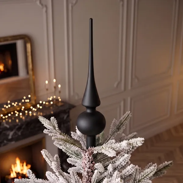 Remate para �rbol de Navidad de vidrio Boreal Negro
