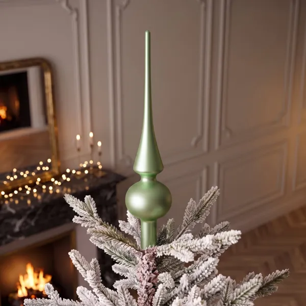 Remate para �rbol de Navidad de vidrio Boreal Verde menta