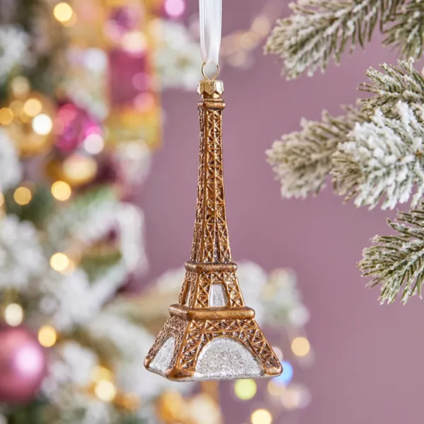 Suspension de No�l (H16 cm) Tour Eiffel Bronze