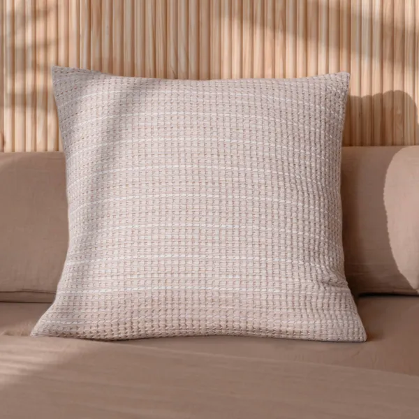 Federa quadrata in cotone a nido d'ape (80 x 80 cm) Ys�a Corda