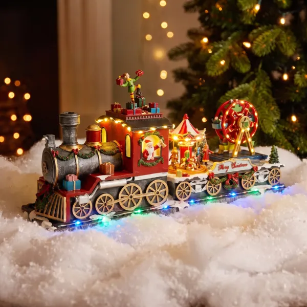 Trenino decorativo e animato (42 cm) Festivit� natalizie