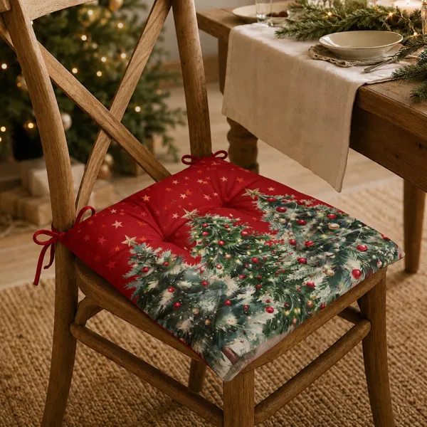 Coussin de chaise de no�l (38 x 38 cm) Christmas Multicolore