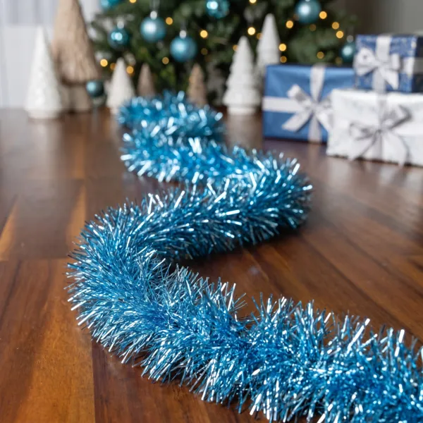 Kerstslinger (D10 cm) Alpine XL Hemelsblauw