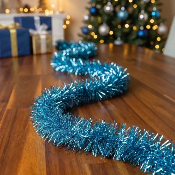 Ghirlanda di Natale (D10 cm) Alpine XL Blu brillante