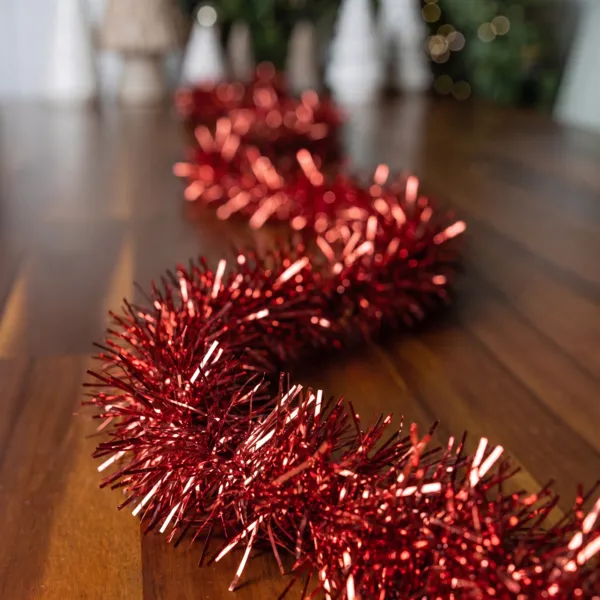 Kerstslinger (D10 cm) Luxe Alpine Rood