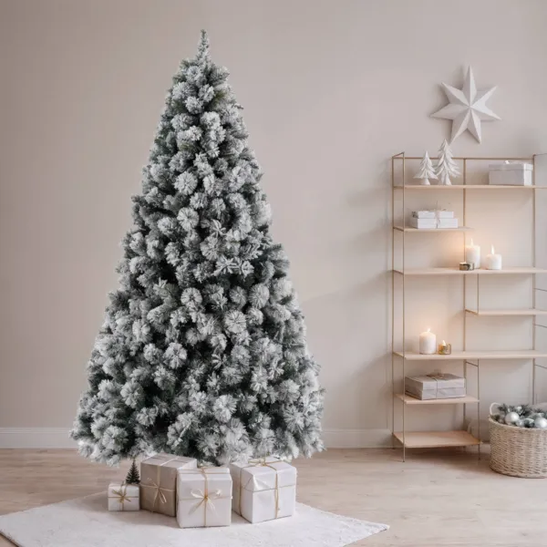 �rbol artificial de Navidad Edmonton Alto 240 cm Verde nevado