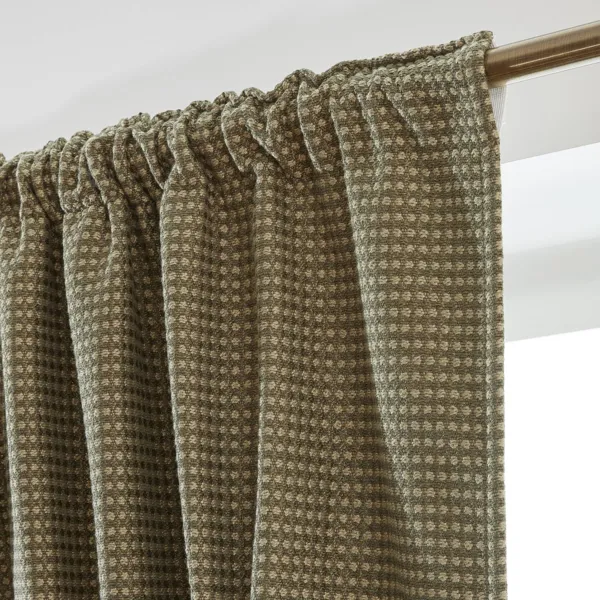 Tenda semi-oscurante termica passanti nascosti (280 x 240 cm) Lona Verde cachi