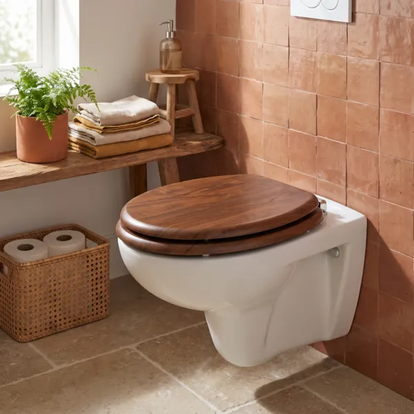 Copriwater effetto Legno Marrone