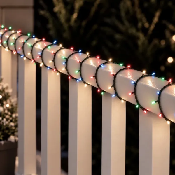 Catena luminosa senza fili USB 15 m 200 LED cavo nero Duracharge classic Multicolore