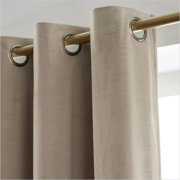 Tenda in velluto goffrato (180 x 260 cm) Maela Tortora