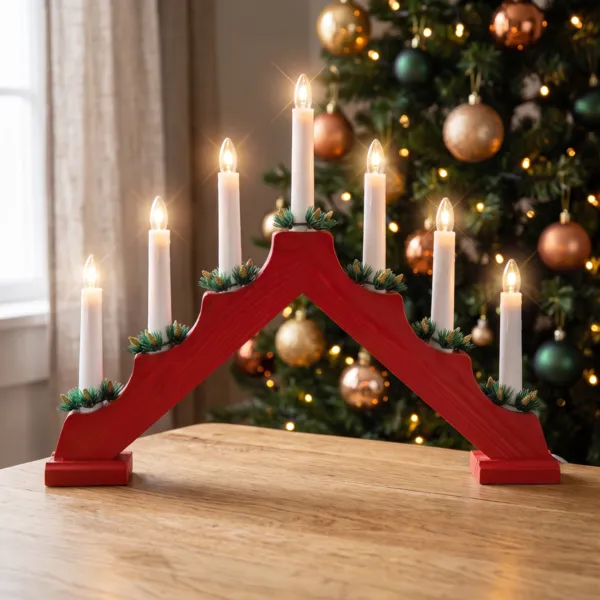 Lichterbogen mit Timer  Rot