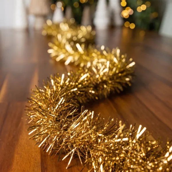 Juleguirlande (D7,50 cm) Alpine XL Guld