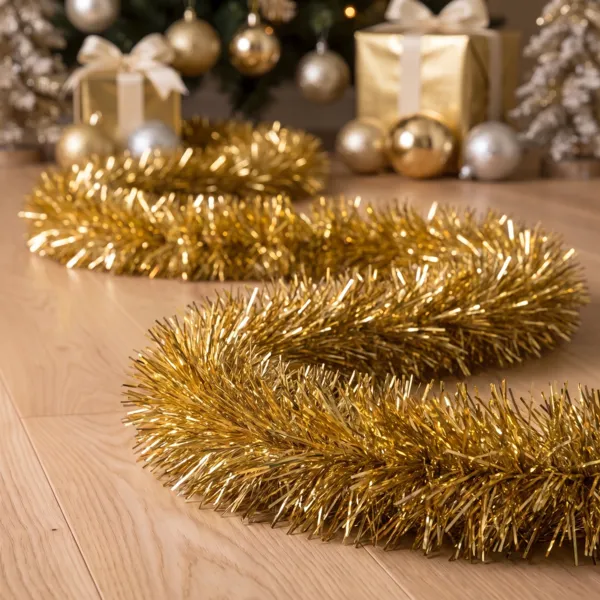 Juleguirlande (D20 cm) Alpine XL Guld