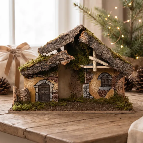 Presepe di Natale vuoto (H29 cm) Sainte-Suzane