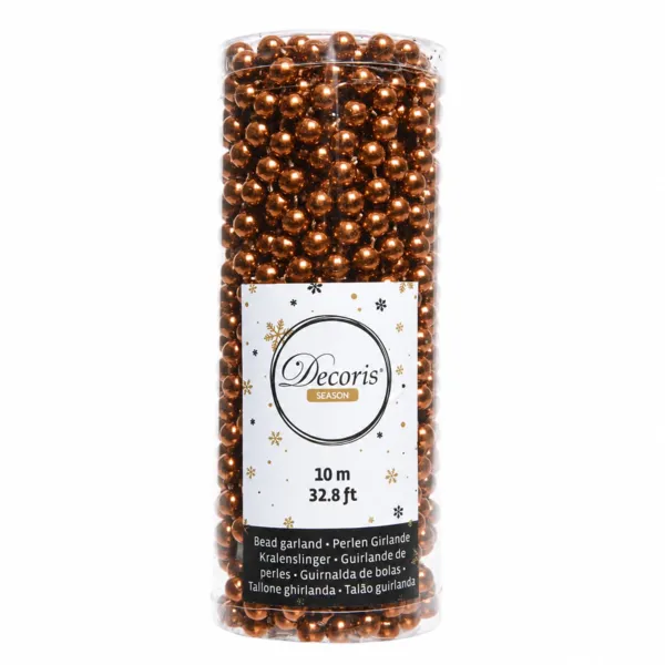 Guirnalda de perlas (10 m) Alpine Cognac