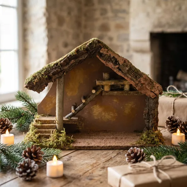 Crèche de Noël vide (H29 cm) Saint-Maxime