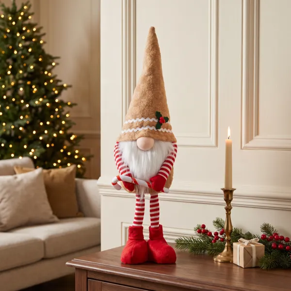 Lutin debout (H50 cm) Gourmand Pain d'épices Marron clair